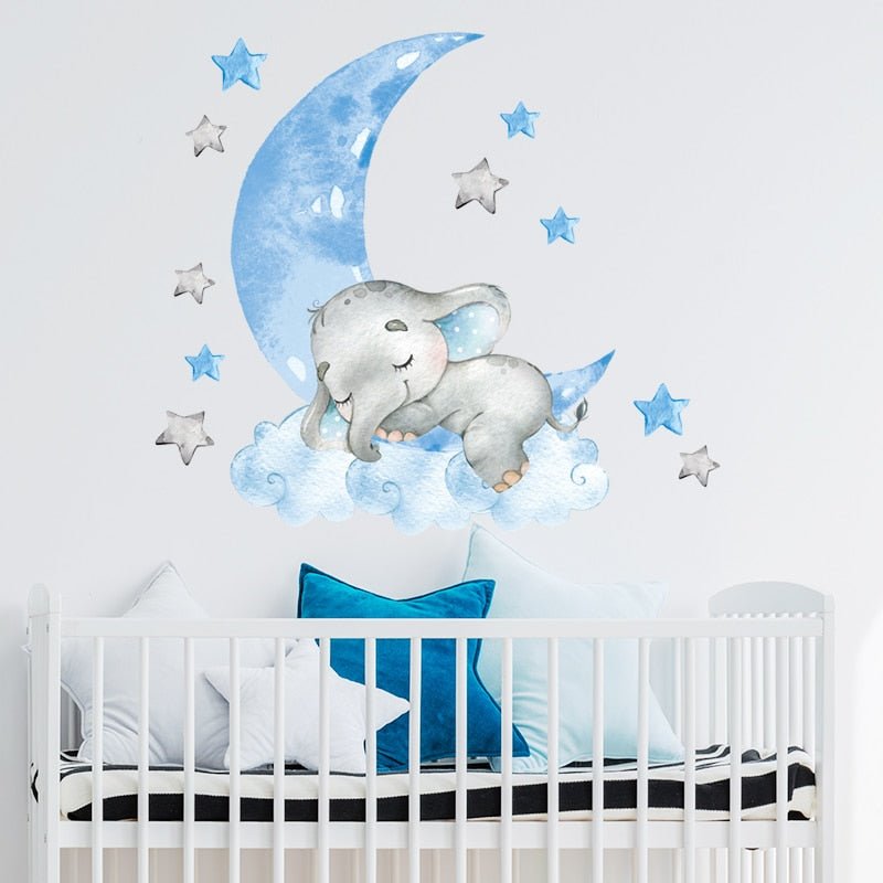 BabyElephant™ - Autocollants muraux pour chambre de bébé | bébé - Mini et compagnie